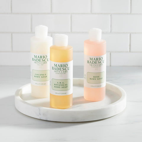 Mario Badescu Rose Body Soap | for a Pampered, Refreshed, and Hydrated Skin | Scented with the Sweetest Hint of Floral | Shower Gel for Daily Use | 8 Fl. Oz.