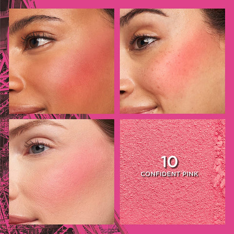 Infallible up to 24H Fresh Wear Soft Matte Blush, Blendable, Long-Lasting and Waterproof Cheek Make Up, Confident Pink 10, 0.31 Oz