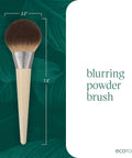 Ecotools Blurring Powder Makeup Brush, for Loose & Pressed Powder, Large Makeup Brush for All-Over Application, Fluffy, Synthetic Bristles, Eco Friendly, Cruelty-Free, & Vegan, 1 Count