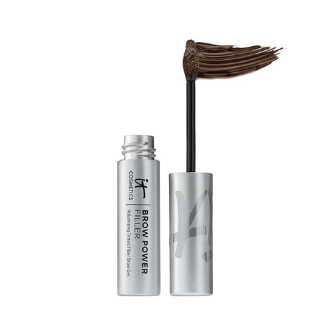 IT Cosmetics Brow Power Filler - Volumizing Tinted Fiber Brow Gel - Instantly Fills, Shapes & Sets Your Brows - Waterproof Formula Lasts up to 16 Hours - 0.14 Fl Oz