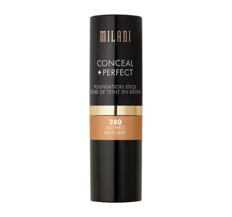 Milani Conceal + Perfect Foundation Stick - Sand Beige (0.46 Ounce) Vegan, Cruelty-Free Cream Foundation - Cover Under-Eye Circles, Blemishes & Skin Discoloration for a Flawless Finish