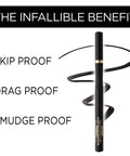 Makeup Infallible Super Slim Long-Lasting Liquid Eyeliner, Ultra-Fine Felt Tip, Quick Drying Formula, Glides on Smoothly, Brown, Pack of 2