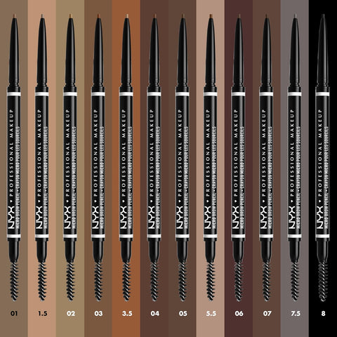 NYX PROFESSIONAL MAKEUP Micro Brow Pencil, Precise Eyebrow Pencil - Ash Brown