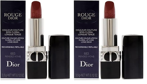 Christian Dior Rouge Dior Couture Lipstick Satin - 683 Rendez-Vous Lipstick (Refillable) Women 0.12 Oz