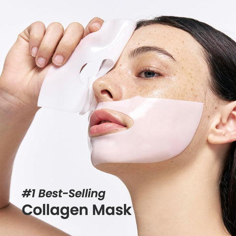 BIODANCE Bio-Collagen Real Deep Mask, Hydrating Overnight Hydrogel Mask, Pore Minimizing, Elasticity Improvement, 34G X4Ea