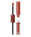 NYX PROFESSIONAL MAKEUP Shine Loud, Long-Lasting Liquid Lipstick with Clear Lip Gloss - Make It Work (Cool-Toned Plum)