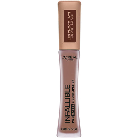 Cosmetics Infallible Pro Matte Les Chocolats Scented Liquid Lipstick, Sweet Tooth, 0.21 Fluid Ounce