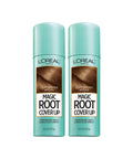 Hair Color Root Cover up Temporary Gray Concealer Spray Light Brown (Pack of 2) (Packaging May Vary)