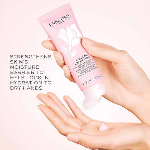 Lancôme Confort Hand Cream - Moisturizes & Softens Hands - with Acacia Honey & Rose Water - 2.53 Fl Oz