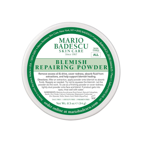 Mario Badescu Special Healing Blemish Repairing Face Powder for Oily and Troubled Skin, Reduces T-Zone Shine, Decongests Pores and Balances Excess Oil, Gentle Sulfur Powder for Skin Care