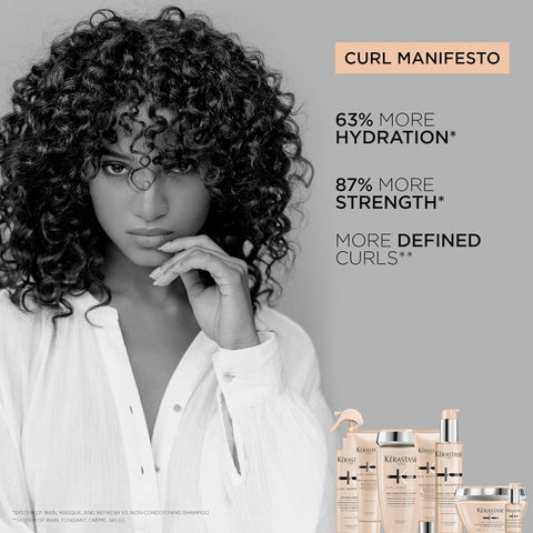 Kerastase Curl Manifesto Beurre Haute Nutrition Hair Mask | Strengthens & Prevents Breakage | Adds Softness & Shine | for All Wavy, Curly, Very Curly & Coily Hair