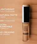 Lancôme Teint Idole Ultra Wear All over Full Coverage Concealer - Natural Matte Finish & Lightweight under Eye Concealer - up to 24H Wear