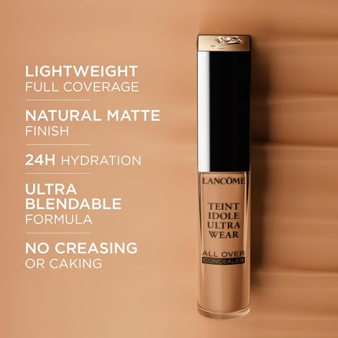 Lancôme Teint Idole Ultra Wear All over Full Coverage Concealer - Natural Matte Finish & Lightweight under Eye Concealer - up to 24H Wear