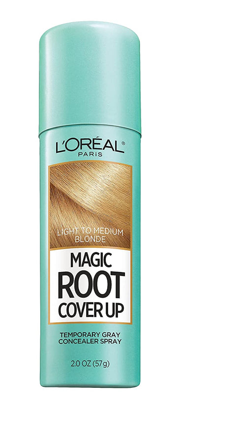 Hair Color Root Cover up Temporary Gray Concealer Spray Light Brown (Pack of 2) (Packaging May Vary)