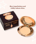 Charlotte Tilbury Mini Airbrush Flawless Finish Setting Pressed Compact Makeup Face Powder for Women - 2 Medium