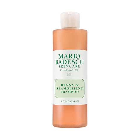 Mario Badescu Henna & Seamollient Hair Shampoo for Men & Women - Moisturizing Shampoo with Seaweed, Glycerin and Lemongrass Extracts - Adds Volume and Visibly Enhances Hair Tone and Natural Highlights