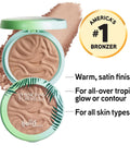 Physicians Formula Murumuru Butter Bronzer, Moisturizing, Nourishing Murumuru Butter for Silky Glow, Dermatologist Tested, Hypoallergenic, Vegan & Cruelty-Free - Light Bronzer