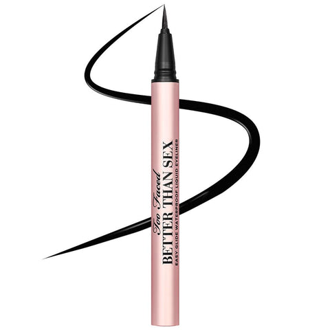 Too Faced Better than Sex Easy Glide Waterproof Liquid Eyeliner, 0.02 Fl Oz.