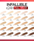 Makeup Infallible Full Wear Waterproof Matte Concealer, Full Coverage, Porcelain, 0.33 Fl. Oz.