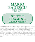 Mario Badescu Gentle Foaming Facial Cleanser, Deep Cleansing and Hydrating Face Wash for All Skin Types with Aloe Vera, Fermented Black Tea and Glycerin, 6 Fl Oz