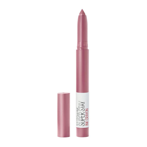 Maybelline Super Stay Ink Crayon Lipstick Makeup, Precision Tip Matte Lip Crayon with Built-In Sharpener, Longwear up to 8Hrs, Achieve It All, Brown Nude, 1 Count