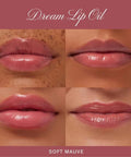 Summer Fridays Dream Lip Oil for Moisturizing Sheer Coverage, High-Shine Tint, and Deep Hydration - Soft Mauve (0.15 Oz)