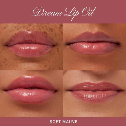 Summer Fridays Dream Lip Oil for Moisturizing Sheer Coverage, High-Shine Tint, and Deep Hydration - Soft Mauve (0.15 Oz)