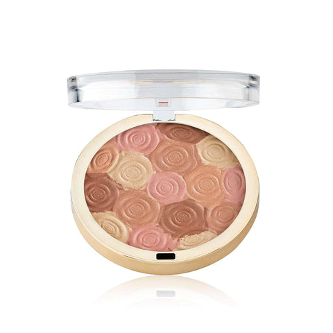 Milani Illuminating Face Powder - Amber Nectar (0.35 Ounce) Cruelty-Free Highlighter, Blush & Bronzer in One Compact to Shape, Contour & Highlight