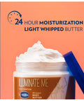 Vaseline Illuminate Me Shea Butter Whipped Body Butter for Melanin Rich Skin Provides 24 Hour Moisturization for Dry Skin 11 Oz