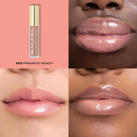 Milani Keep It Full Nourishing Lip Plumper (0.13 Fl. Oz.) Cruelty-Free Lip Gloss for Soft, Fuller-Looking Lips (Prismatic Peach)