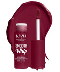 NYX PROFESSIONAL MAKEUP Smooth Whip Matte Lip Cream, Long Lasting, Moisturizing, Vegan Liquid Lipstick - Chocolate Mousse (Deep Red Brown)