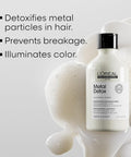 L’Oreal Professionnel Metal Detox Shampoo | Hard Water Chelating Shampoo | Removes Metal Build up | Protect Color & Add Shine | Paraben & Sulfate Free | for Damaged Hair | for All Hair Types