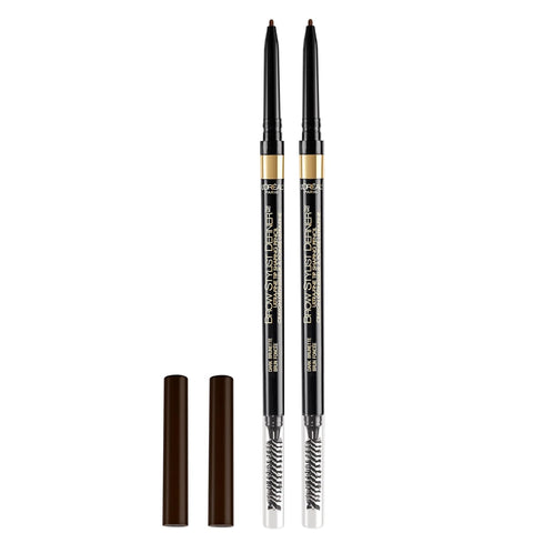 Makeup Brow Stylist Definer Waterproof Eyebrow Pencil, Ultra-Fine Mechanical Pencil, Draws Tiny Brow Hairs and Fills in Sparse Areas and Gaps, Dark Brunette, 0.003 Ounce (Pack of 1)