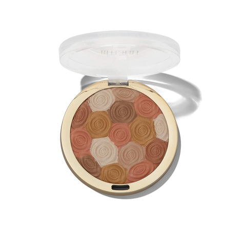 Milani Illuminating Face Powder - Amber Nectar (0.35 Ounce) Cruelty-Free Highlighter, Blush & Bronzer in One Compact to Shape, Contour & Highlight