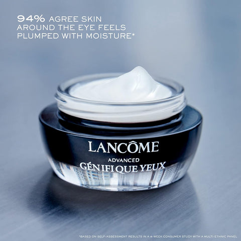 Lancôme Advanced Génifique Eye Cream - for Dark Circles & Fine Lines - with Bifidus Prebiotic, Hyaluronic Acid & Vitamin Cg - 0.5 Fl Oz