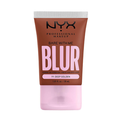 NYX PROFESSIONAL MAKEUP Bare with Me Blur Skin Tint Foundation Make up with Matcha, Glycerin & Niacinamide - Light Neutral