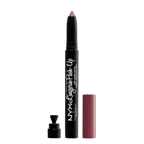 NYX PROFESSIONAL MAKEUP Lip Lingerie Push-Up Long Lasting Plumping Lipstick - Exotic (Warm Mahogany Red)