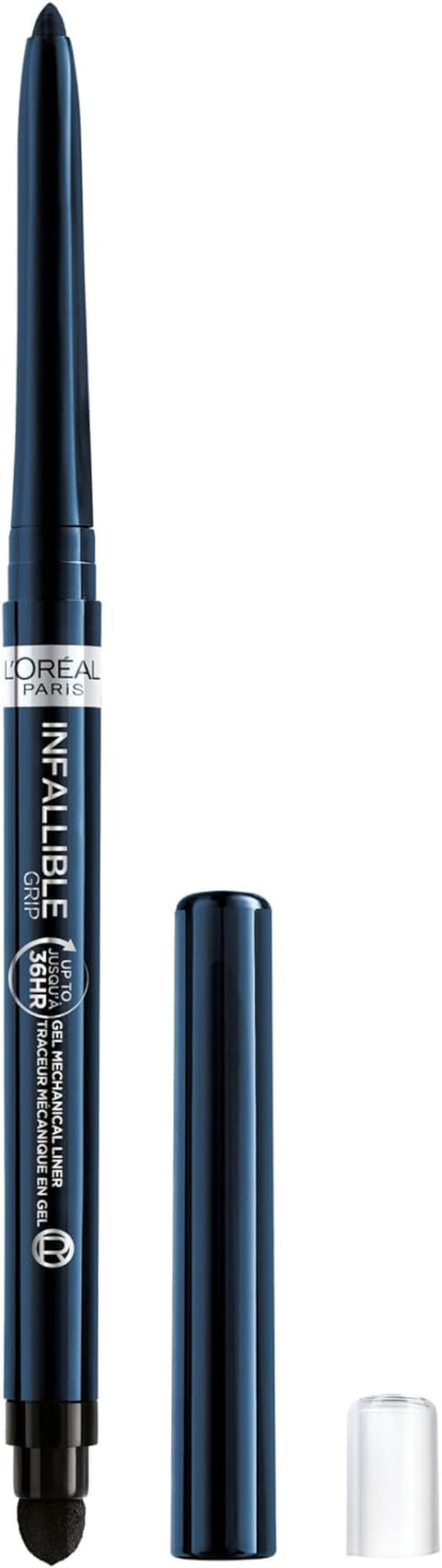 Infallible Grip Mechanical Gel Eyeliner Pencil, Smudge-Resistant, Waterproof Eye Makeup with up to 36HR Wear, Intense Black, 0.01 Oz