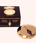 Charlotte Tilbury Mini Airbrush Flawless Finish Setting Pressed Compact Makeup Face Powder for Women - 2 Medium