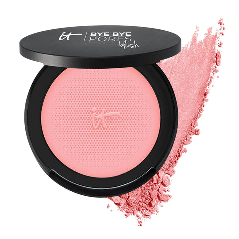 IT Cosmetics Bye Bye Pores Blush - Sheer, Buildable Color - Diffuses the Look of Pores & Imperfections - with Silk, Hydrolyzed Collagen, Peptides & Antioxidants - 0.192 Oz