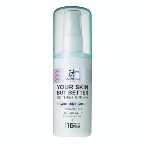 IT Cosmetics Your Skin but Better Makeup Setting Spray - Protects Makeup, Controls Shine, Provides Hydration - 16-Hour Hold - with Hyaluronic Acid, Coconut Water & Aloe Vera