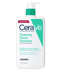 Cerave Foaming Facial Cleanser | Daily Face Wash for Oily Skin with Hyaluronic Acid, Ceramides, and Niacinamide| Fragrance Free | 16 Fluid Ounce