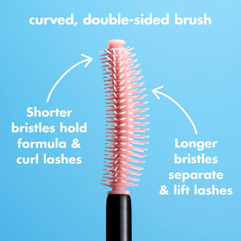 Lash 'N Roll Mascara, Curling Mascara for Visibly Lifted Lashes, Lifts & Separates Lashes. Long-Lasting Formula, Vegan & Cruelty-Free, Pitch Black