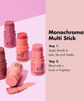 Monochromatic Multi Stick, Luxuriously Creamy & Blendable Color, for Eyes, Lips & Cheeks, Dazzling Peony, 0.17 Oz (5 G)