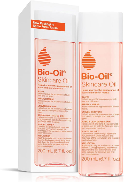 Bio-Oil Skincare Body Oil, Vitamin E, Serum for Scars & Stretchmarks, Face & Body Moisturizer, 2 Oz, All Skin Types