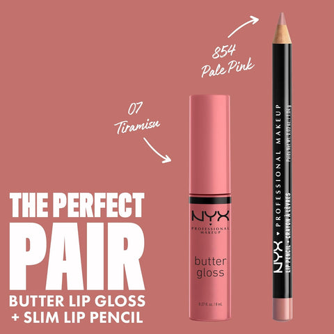 NYX PROFESSIONAL MAKEUP Butter Gloss, Non-Sticky Lip Gloss - Tiramisu (Brown)