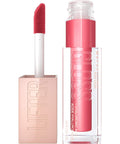 Maybelline Lifter Gloss, Hydrating Lip Gloss with Hyaluronic Acid, Ice, Pink Neutral, 0.18 Ounce