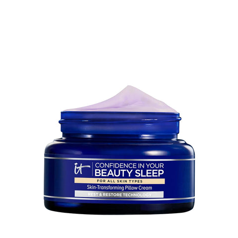 IT Cosmetics Confidence in Your Beauty Sleep Night Cream - Visibly Improves Fine Lines, Wrinkles, Dryness, Dullness & Loss of Firmness - with Hyaluronic Acid