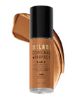 Milani Conceal + Perfect 2-In-1 Foundation + Concealer - Creamy Vanilla (1 Fl. Oz.) Cruelty-Free Liquid Foundation - Cover Under-Eye Circles, Blemishes & Skin Discoloration for a Flawless Complexion