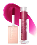 Maybelline Lifter Gloss, Hydrating Lip Gloss with Hyaluronic Acid, Ice, Pink Neutral, 0.18 Ounce